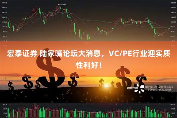 宏泰证券 陆家嘴论坛大消息，VC/PE行业迎实质性利好！